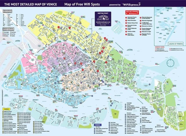 Mapa zabytków weneckich