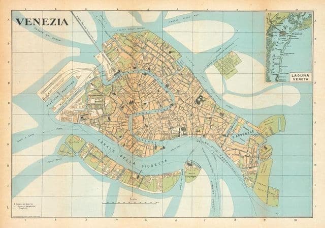 Mapa historyczna Wenecji
