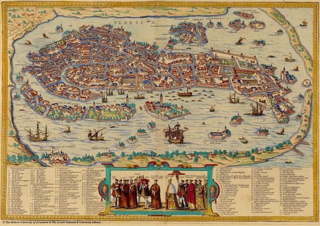 Antyczna mapa Wenecji